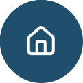 Icon Haus Weiss Bg Dunkelblau