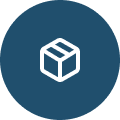 Icon Kiste Weiss Bg Blau