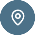 Icon Pin Weiss Bg Dunkelgrau