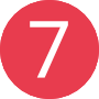 Icon Rot Zahl Weiss 7