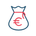 Wired Outline 415 Money Bag Euro