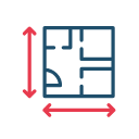 Wired Outline 516 Square Footage Morph
