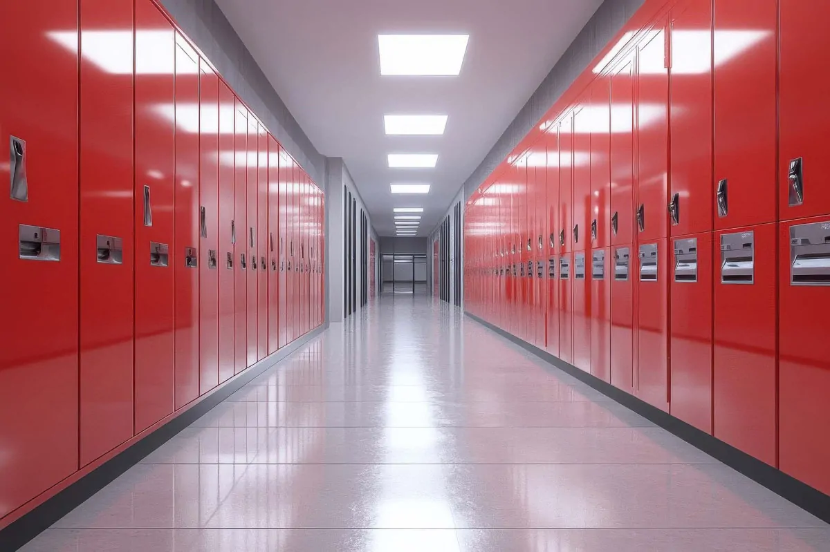 Bild mit Lagerräumen für Surfbretter und Sportartikel